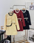 Women Stylish Short Tweed Co-Ord Sets